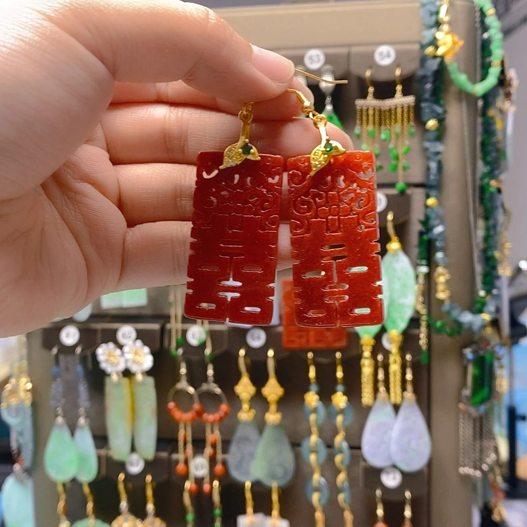 未镶嵌翡翠耳饰翡翠