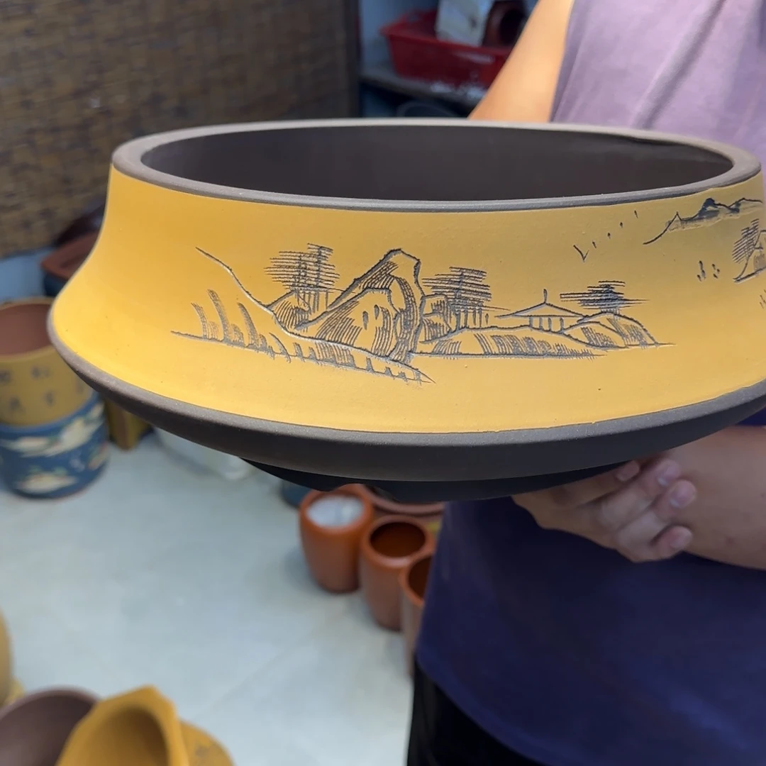 花盆紫砂口径23.12口径