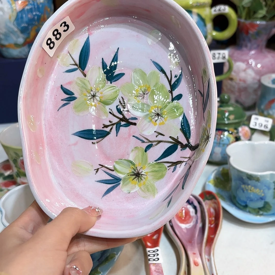 景德镇手绘高温釉下彩陶瓷茶具