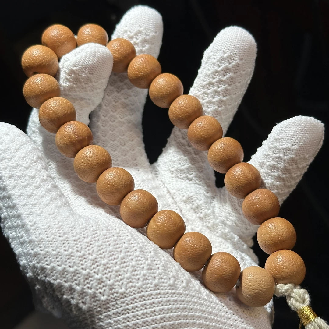 猴头核桃手搓藏传喇叭孔老蜡手持