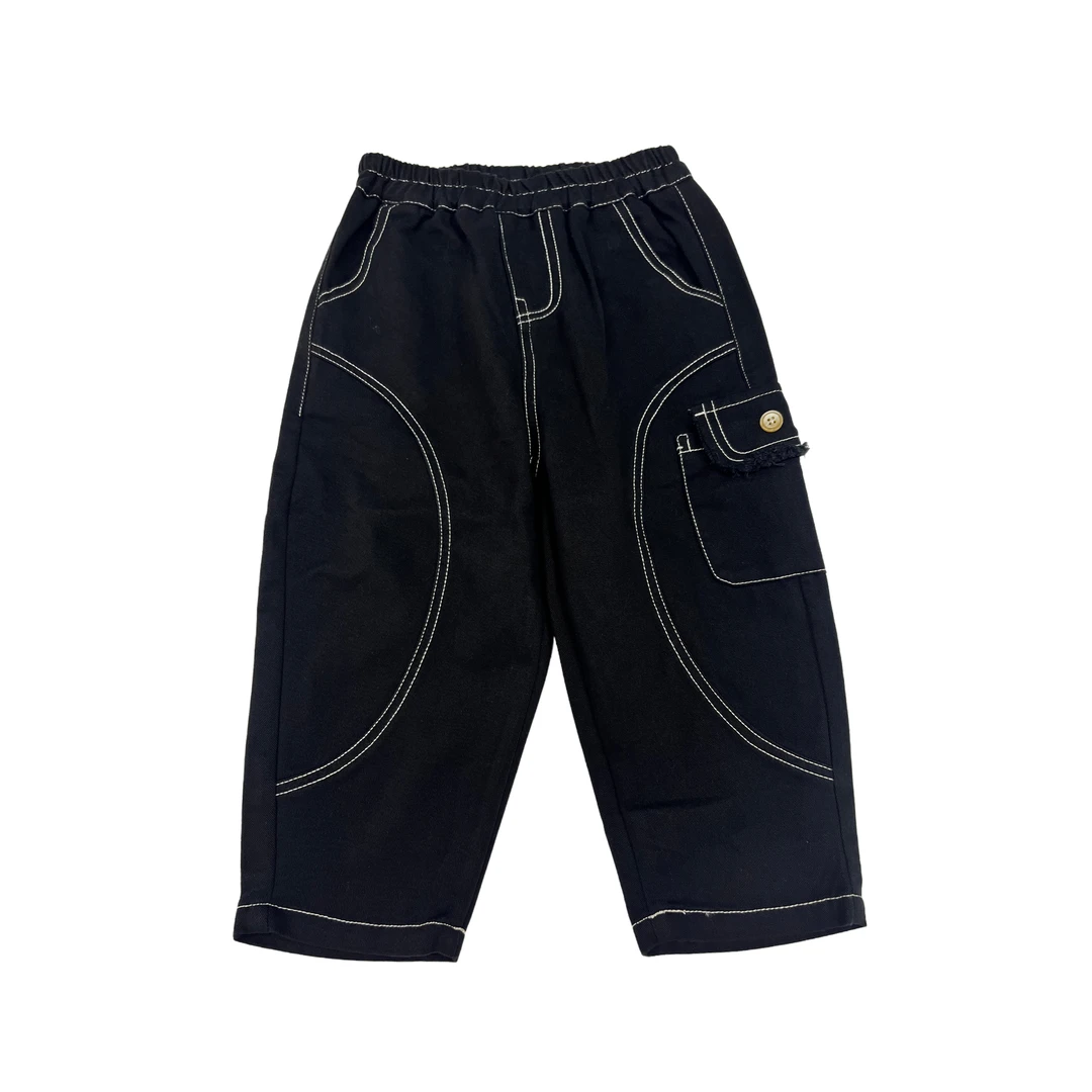 dadida/嗒嘀嗒春季明线时尚百搭潮流宽松休闲牛仔裤+704300135