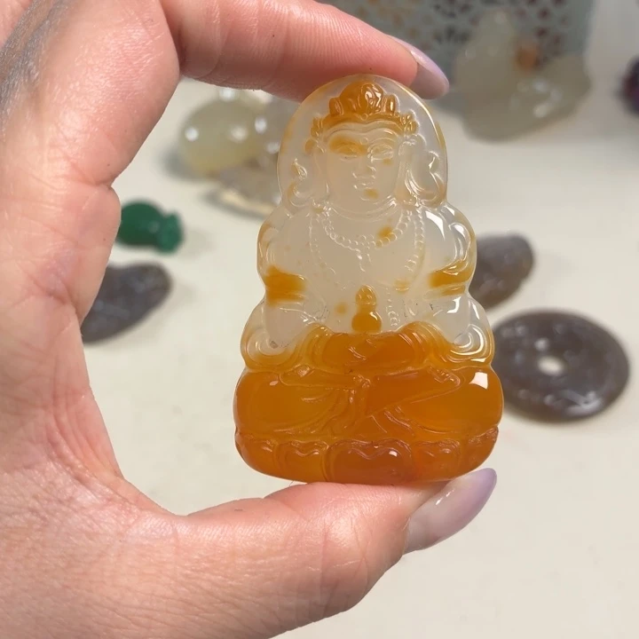 玛瑙/玉髓未镶嵌吊坠(不含链)