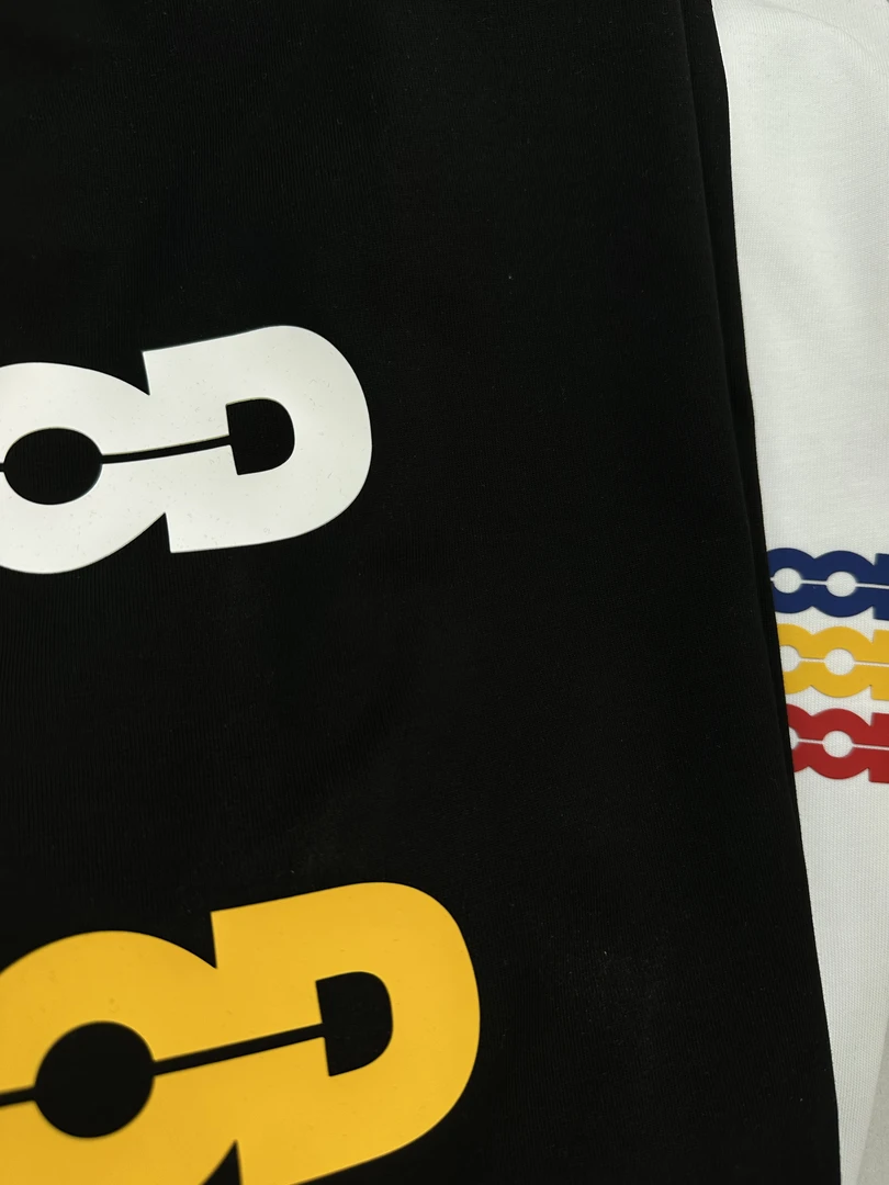 70号链接【彩色GD】欧洲站圆领纯棉宽松潮牌情侣同款短袖T恤873