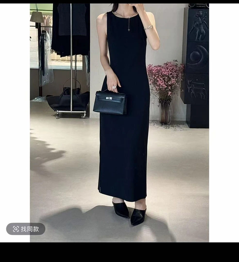 《爱自己背心裙》100961显瘦气质休闲裙女士修身百搭时尚长裙
