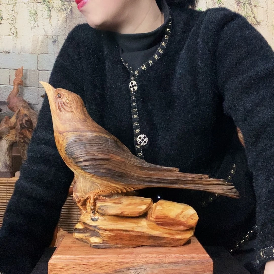 松木?*琥珀木随行巧雕