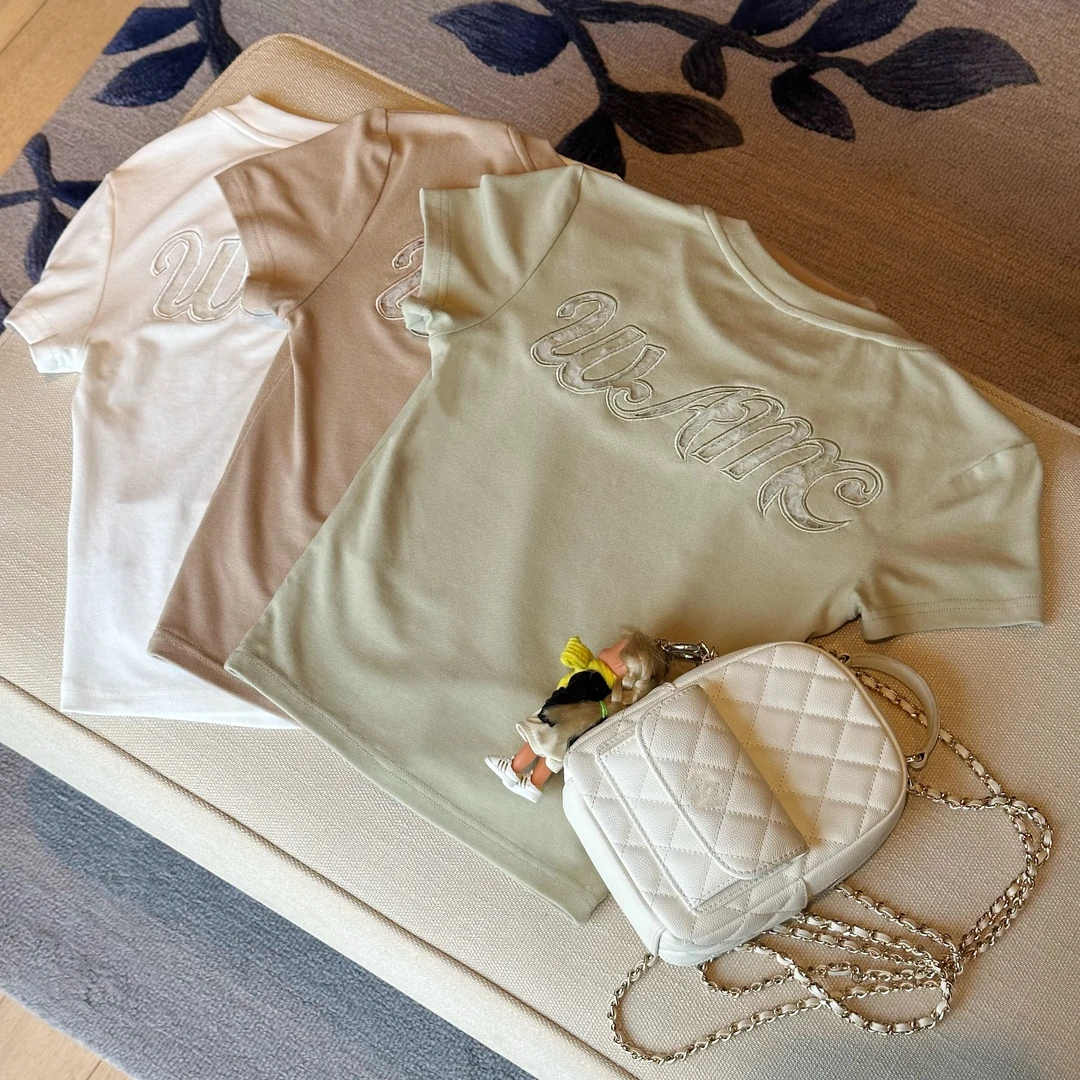 陶格【镂空刺绣】春夏新款显瘦短款露脐休闲时尚T恤上衣25A1T536