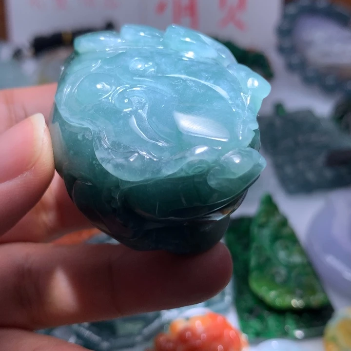 翡翠颈饰未镶嵌保真天然A货翡翠