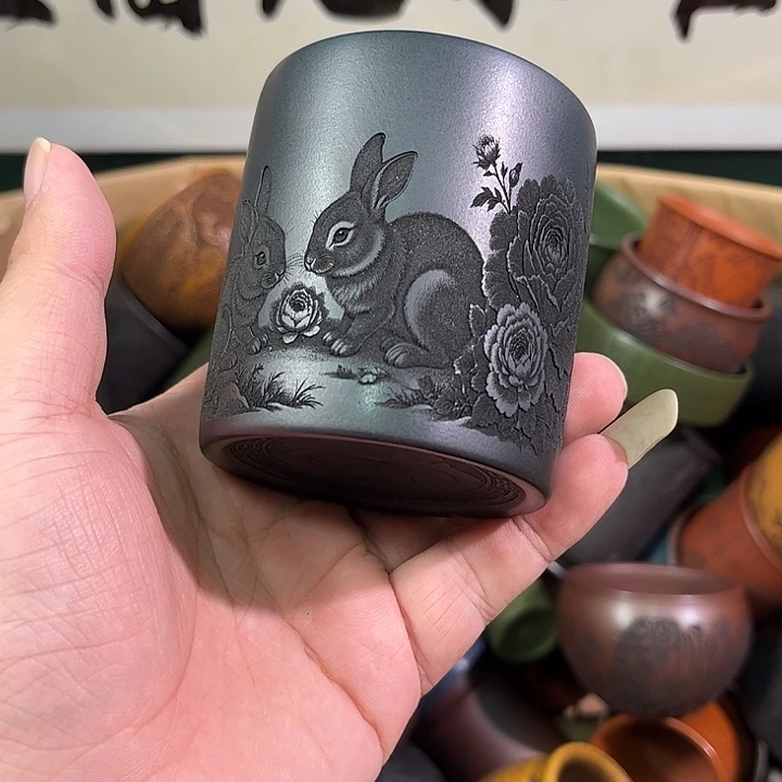 茶杯紫砂全手工紫砂主人杯