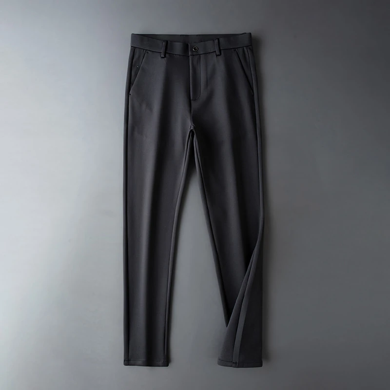 大码男装裤子秋冬新品休闲裤男宽松加大码弹力百搭加肥休闲西裤