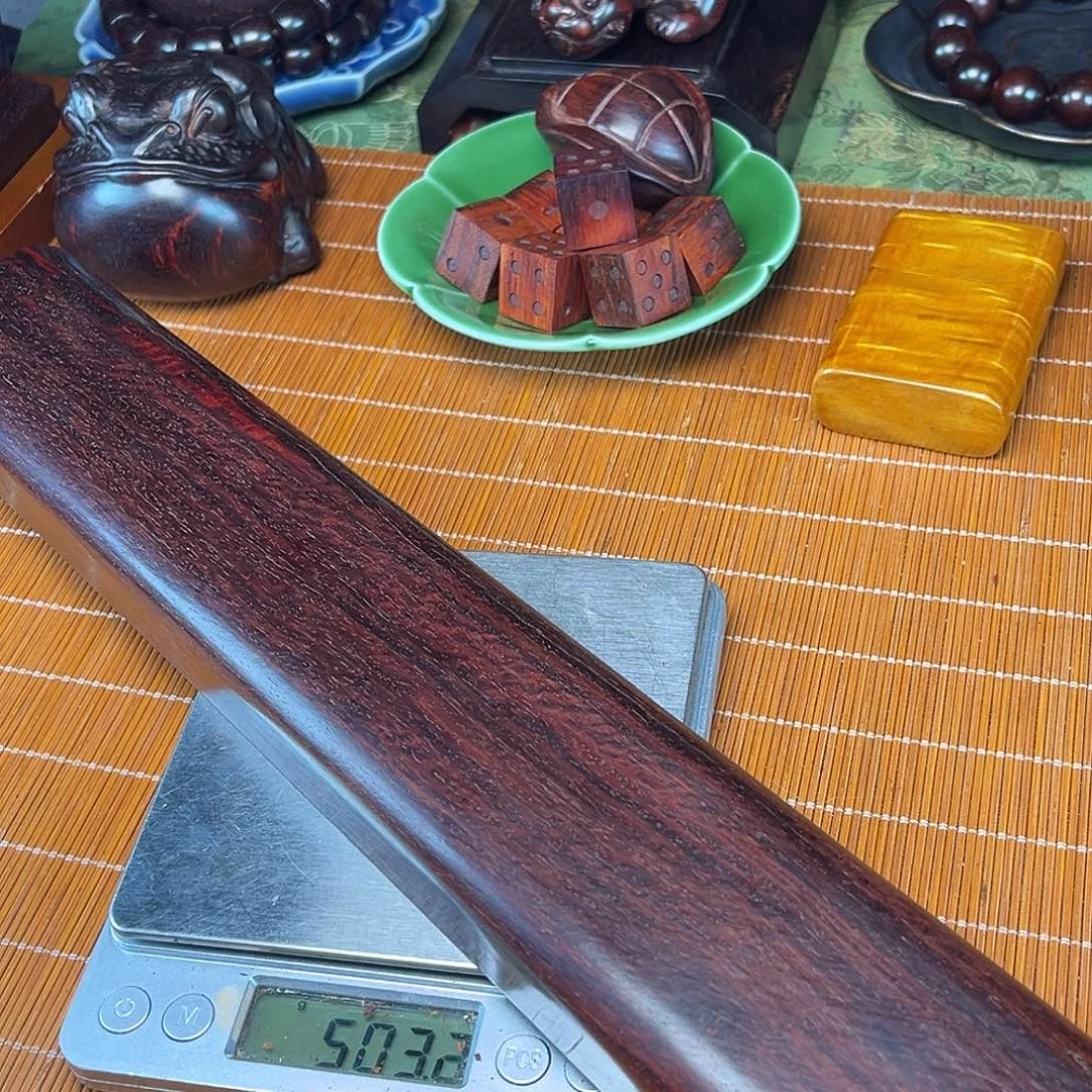 水波镇尺印度小叶紫檀老料