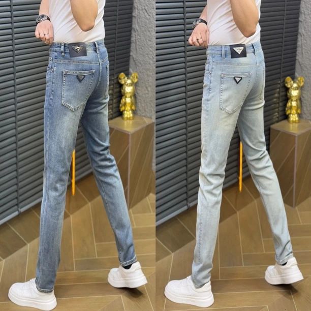 小雨男装｜9302 春夏轻奢高端定制欧货精品修身小脚牛仔裤H
