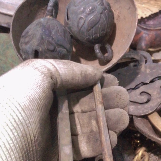 清***塘闪电购铜摆件工艺品