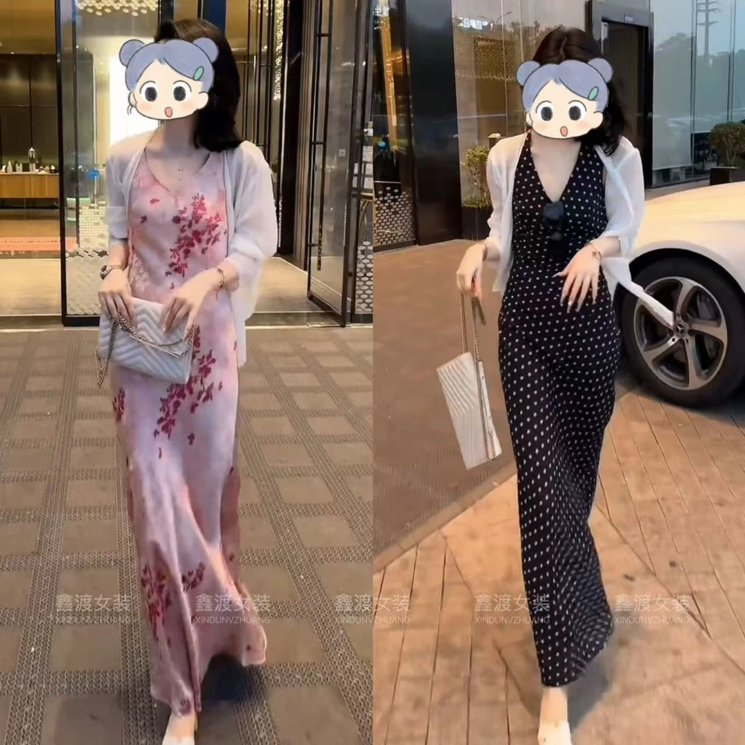 2025夏季新款时尚显瘦气质女士网红洋气两件套百搭款D9439