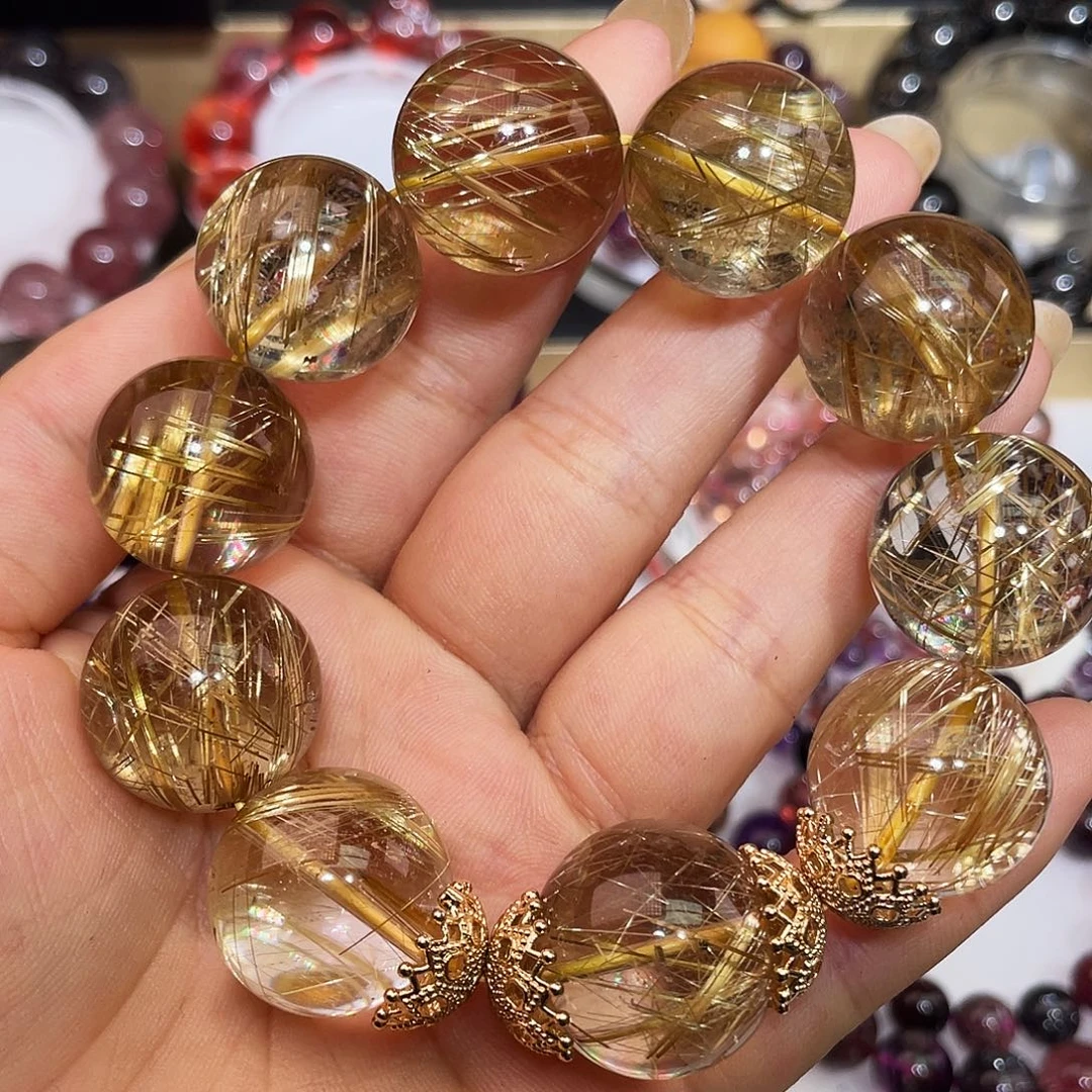 水晶手链合金钛晶20