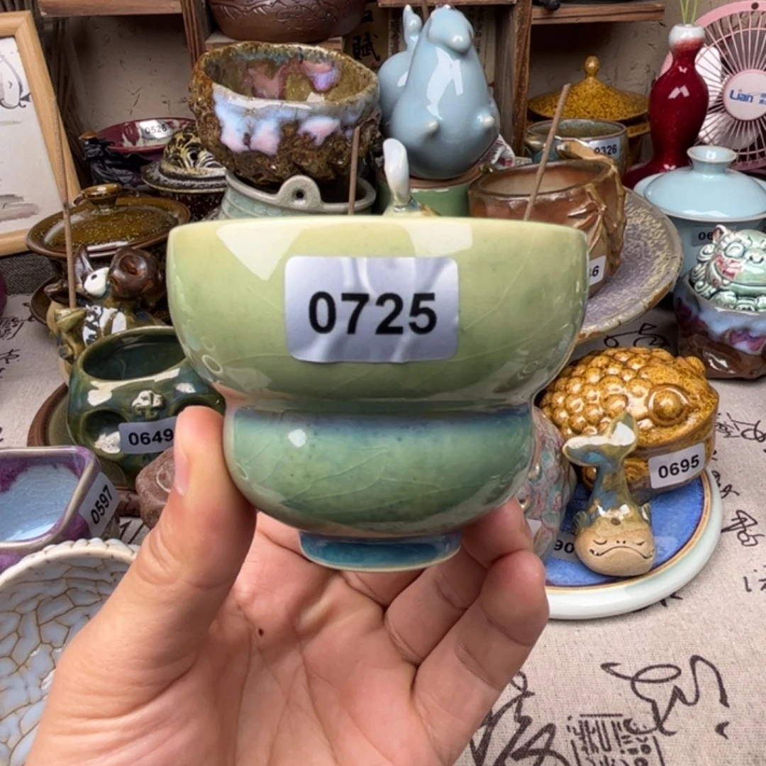 钧瓷杯子窑口自播原矿钧瓷