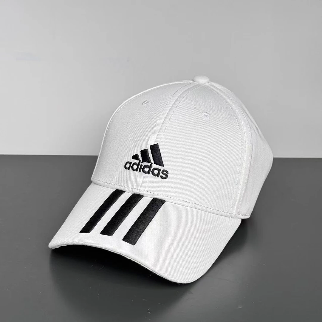 Adidas阿迪达斯 时尚休闲百搭三条纹刺绣运动遮阳鸭舌帽FQ5411