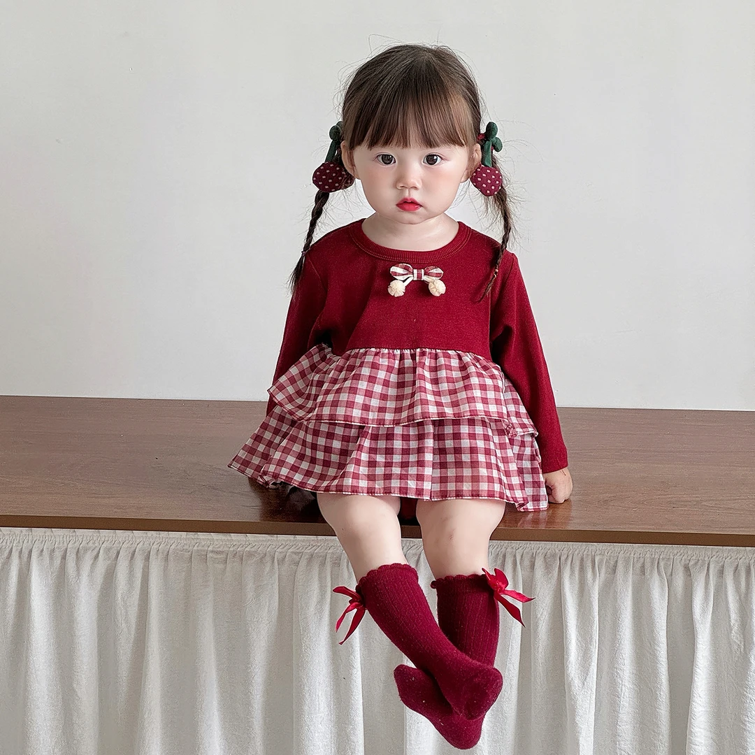 婴儿秋季连体衣长袖哈衣宝宝包屁衣服女宝早秋穿搭春秋可爱外出服