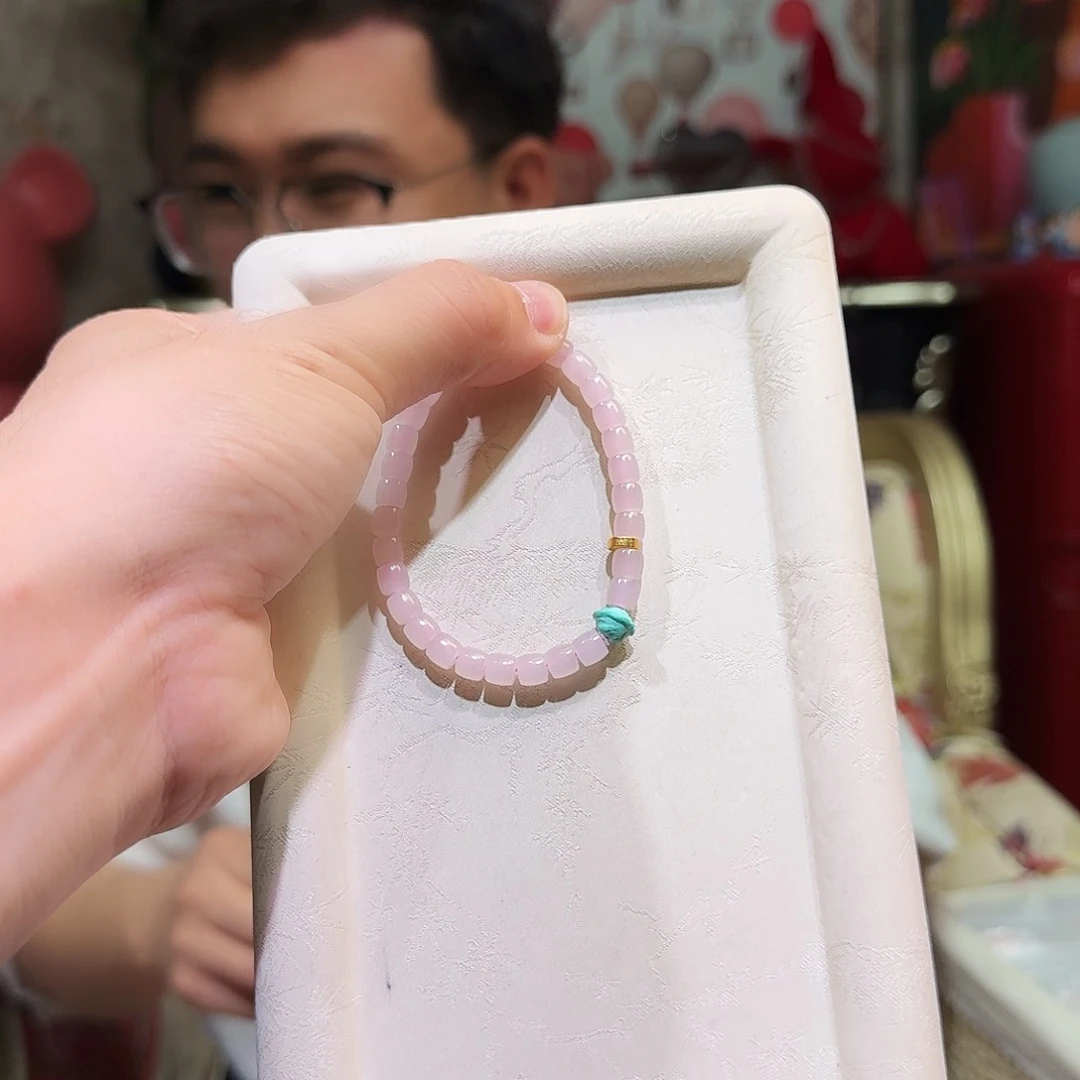 18K金镶嵌和田玉手串盈*手串