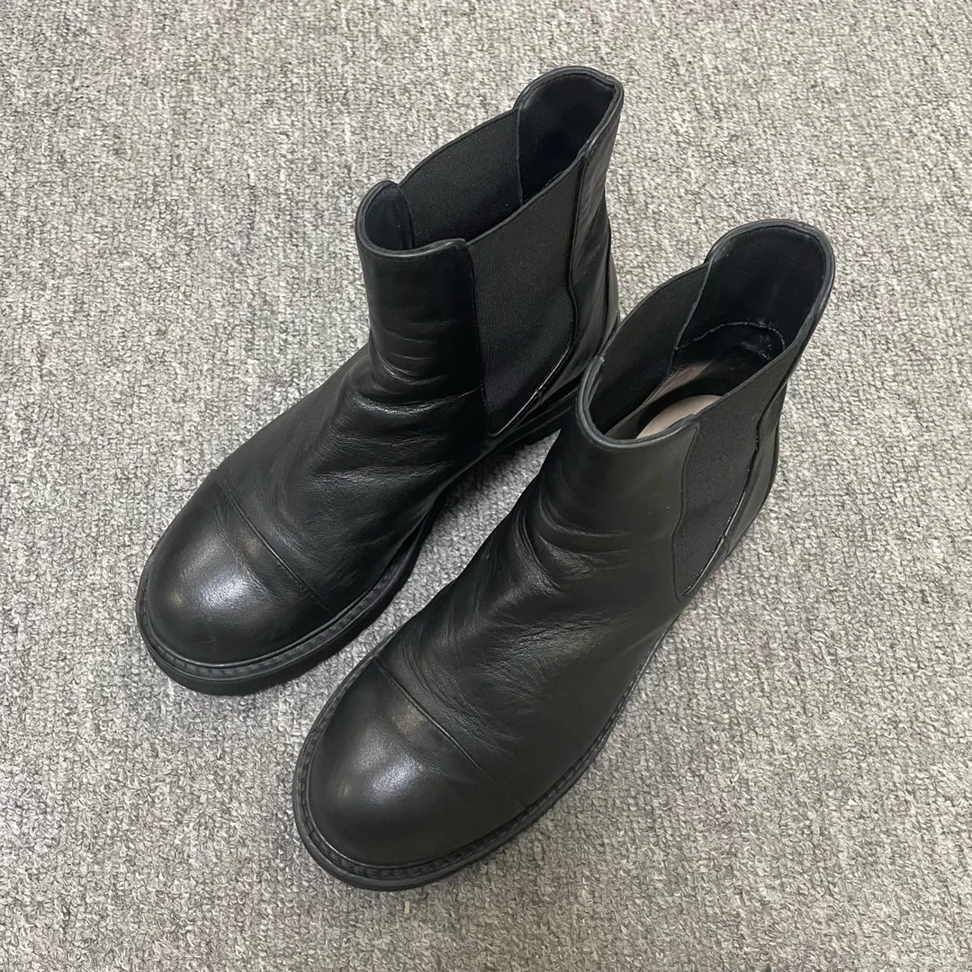 95新 StuartWeitzman Sw 圆头套穿短靴  37码/8922