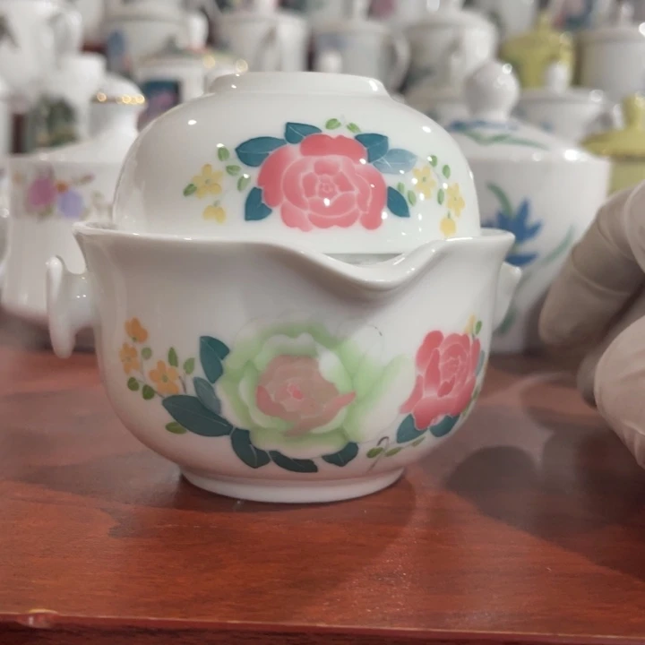 陶瓷j****明手绘釉下五彩2套