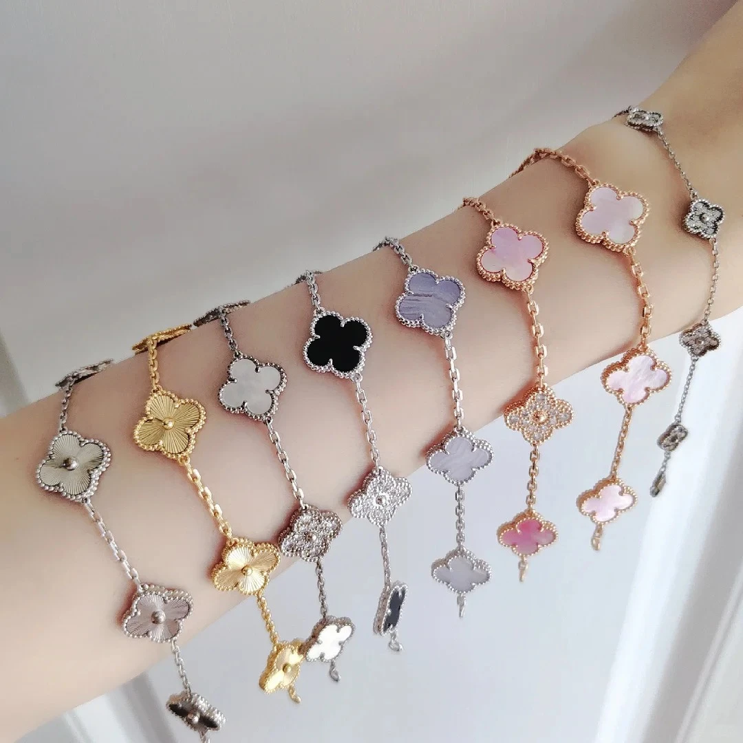 (撤柜未使用)经典四叶草五花造型文创首饰百搭包邮FMJ