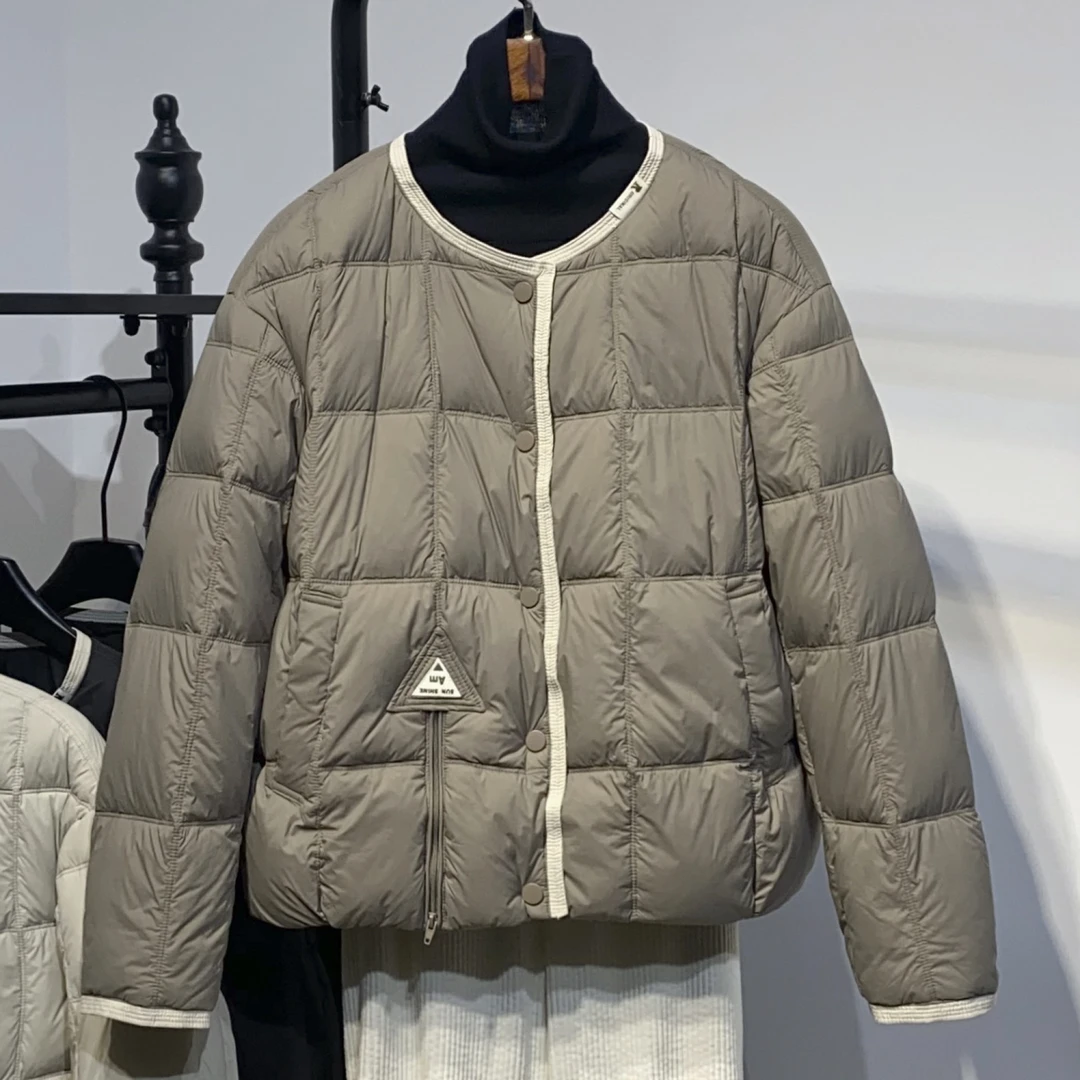 韩版棉服女2025新款时尚圆领单排扣宽松时尚小个子秋冬短款外套