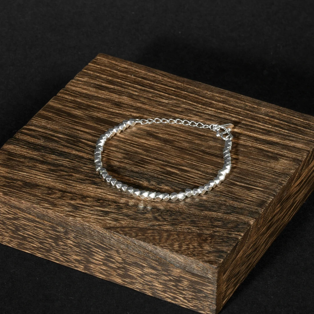 足银银制品 【G99】足银银制品  碎银几两足银手链