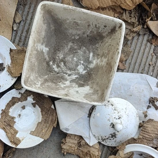 瓷方碗口径12，国营四厂库存，