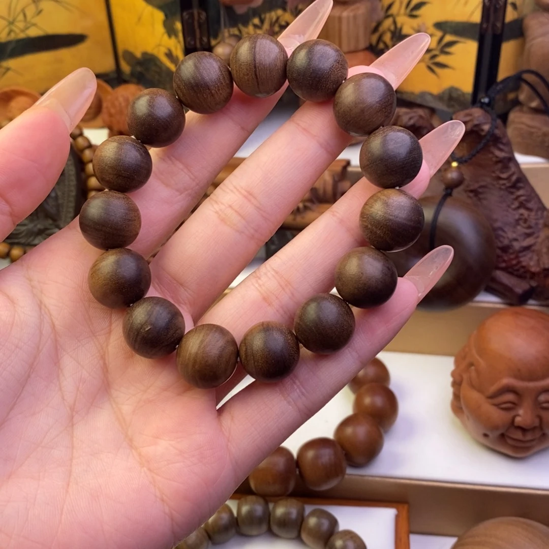 手串/手链檀香木老山檀奶香1.5单圈瑕疵沉水