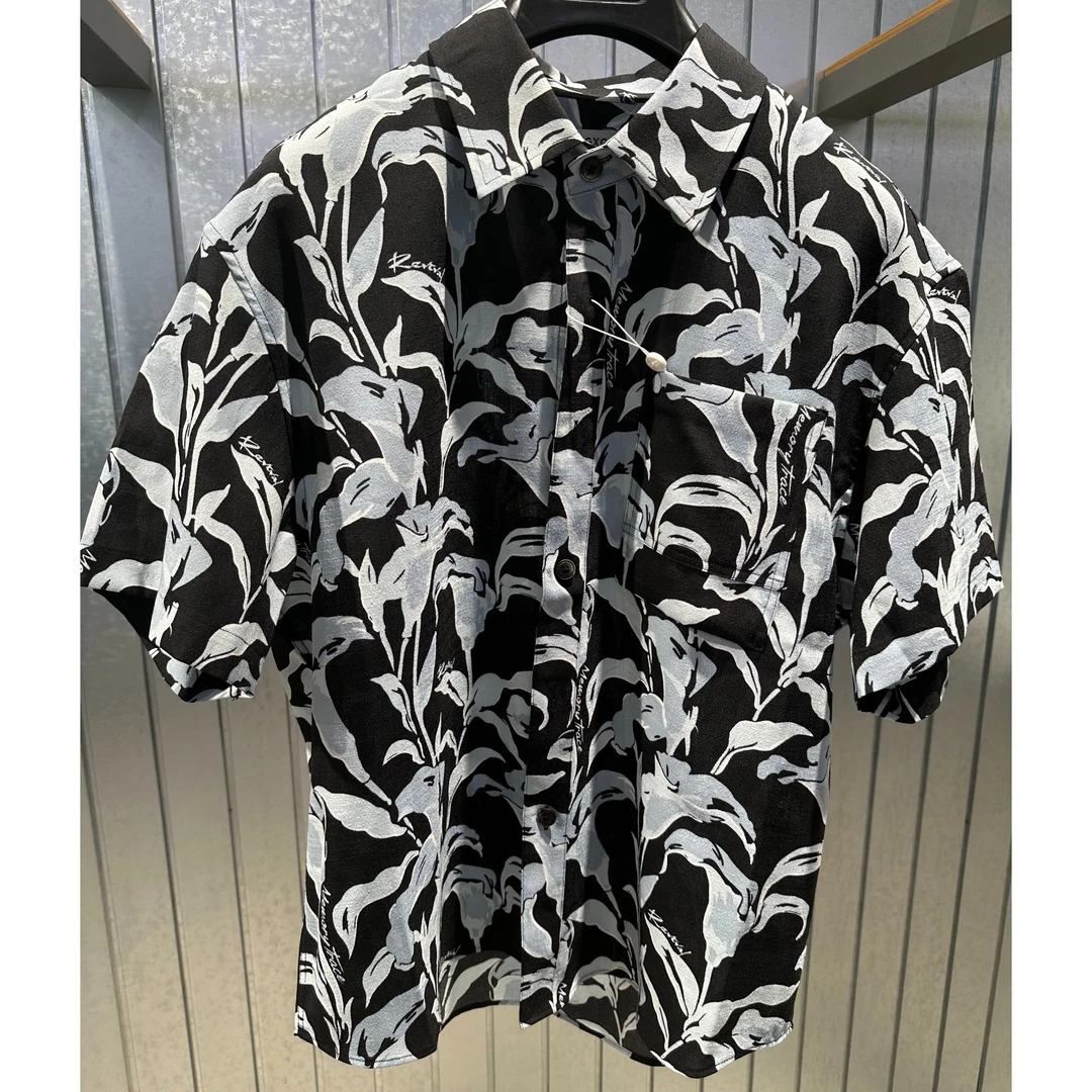 2025夏季新品商场同款男装短袖寸衫潮流印花时尚