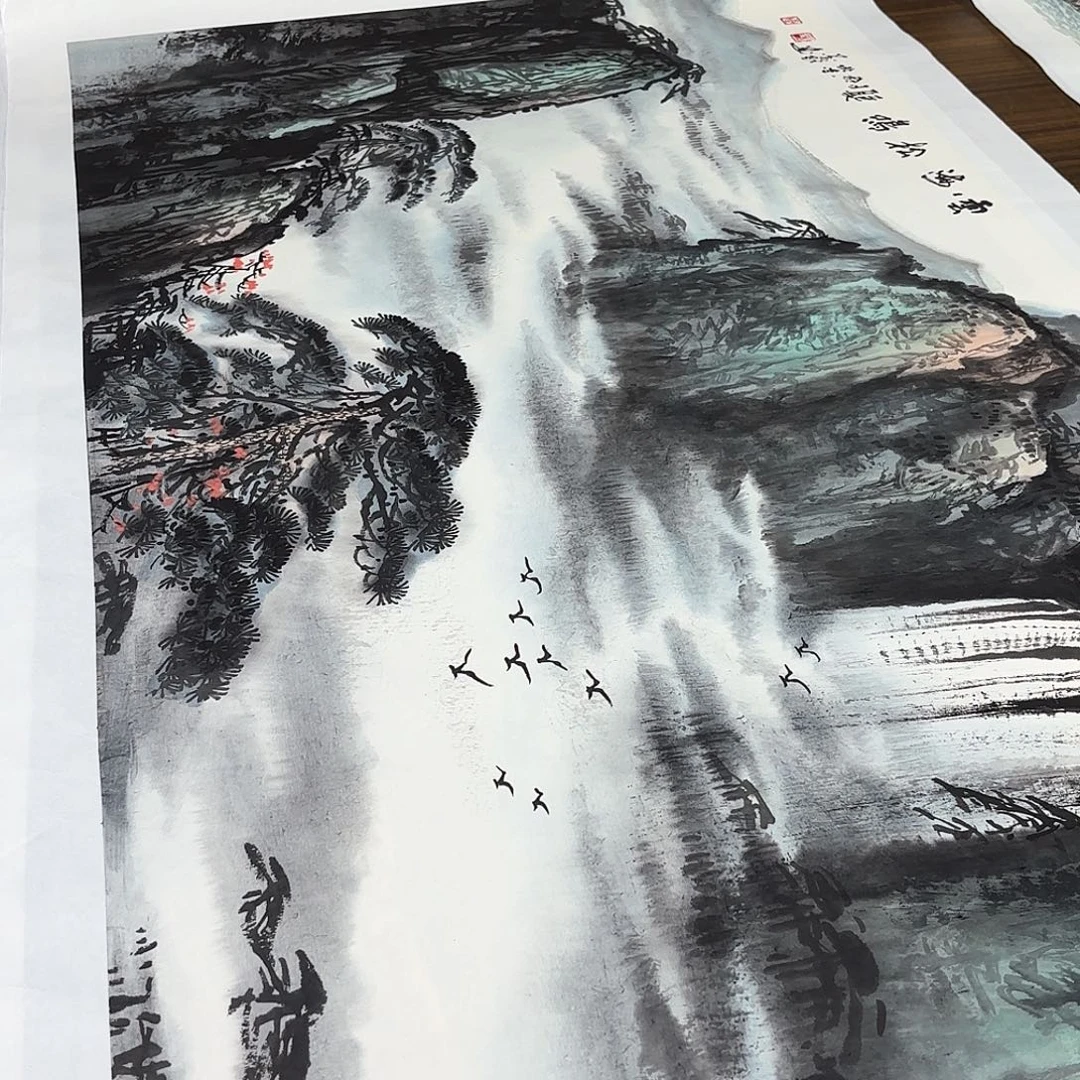 国画国画作品山水