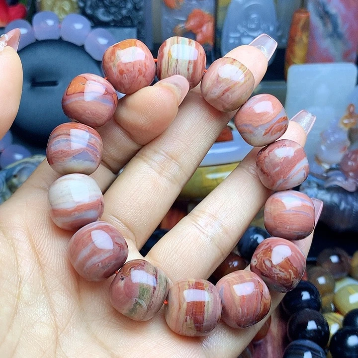 未镶嵌手串硅化玉树化玉手串