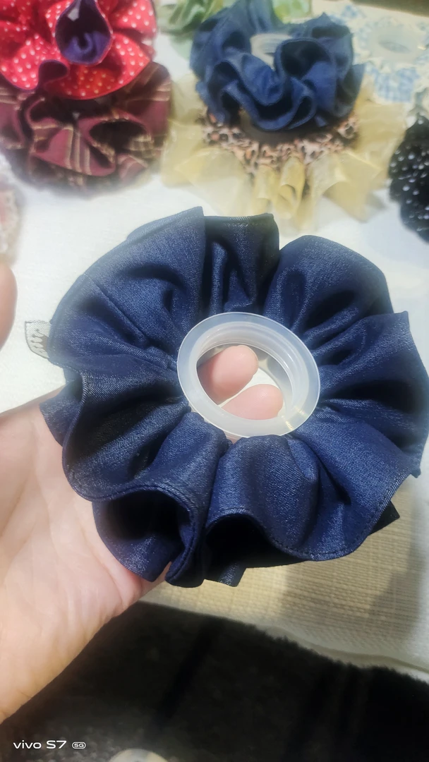 牛仔小双层精美发圈