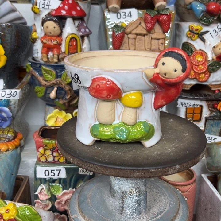 紫砂花盆粗陶材质多肉花盆