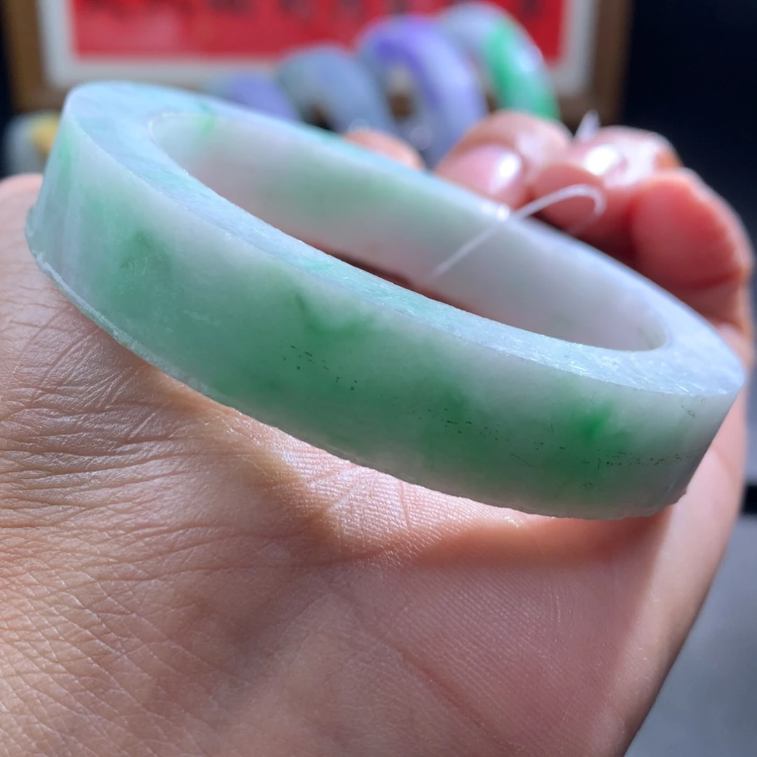 定制翡翠未镶嵌翡翠57-58圈口