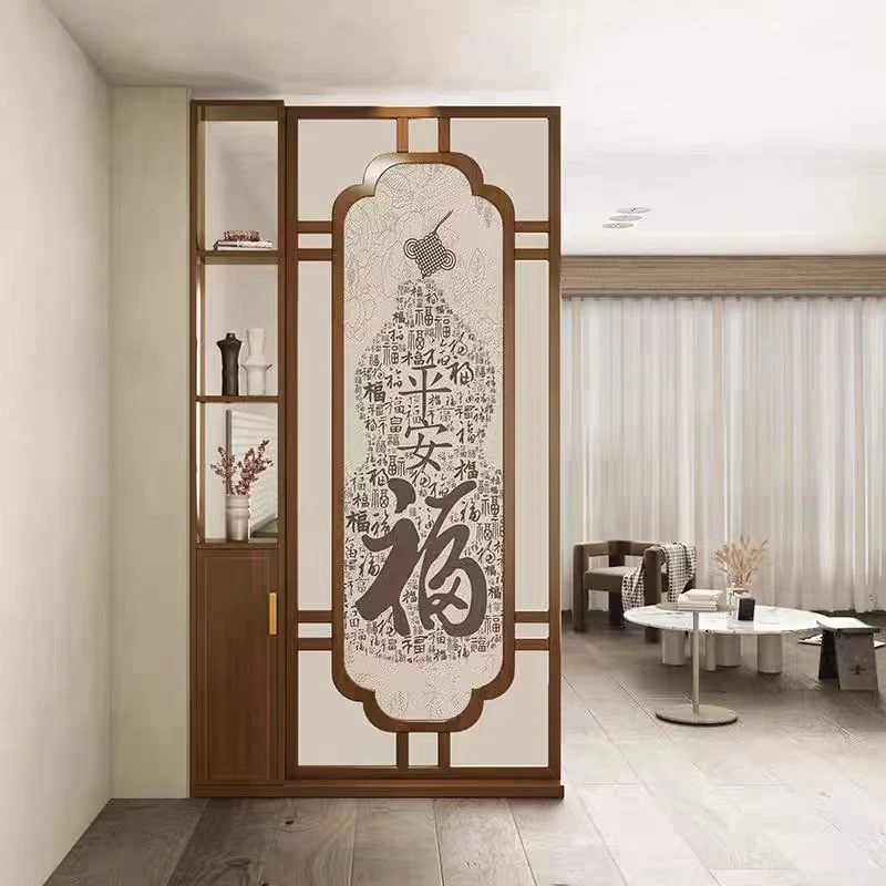 屏风隔断客厅2025新款入户正对门卧室半墙卫生间新中式办公室玄关