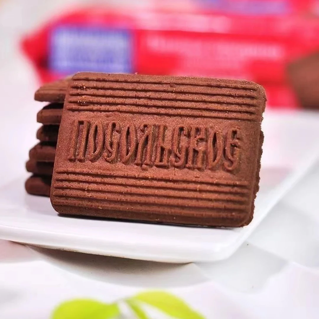 （6包）俄罗斯原装进口莫依的爱牌巧克力酥脆饼干295g/包