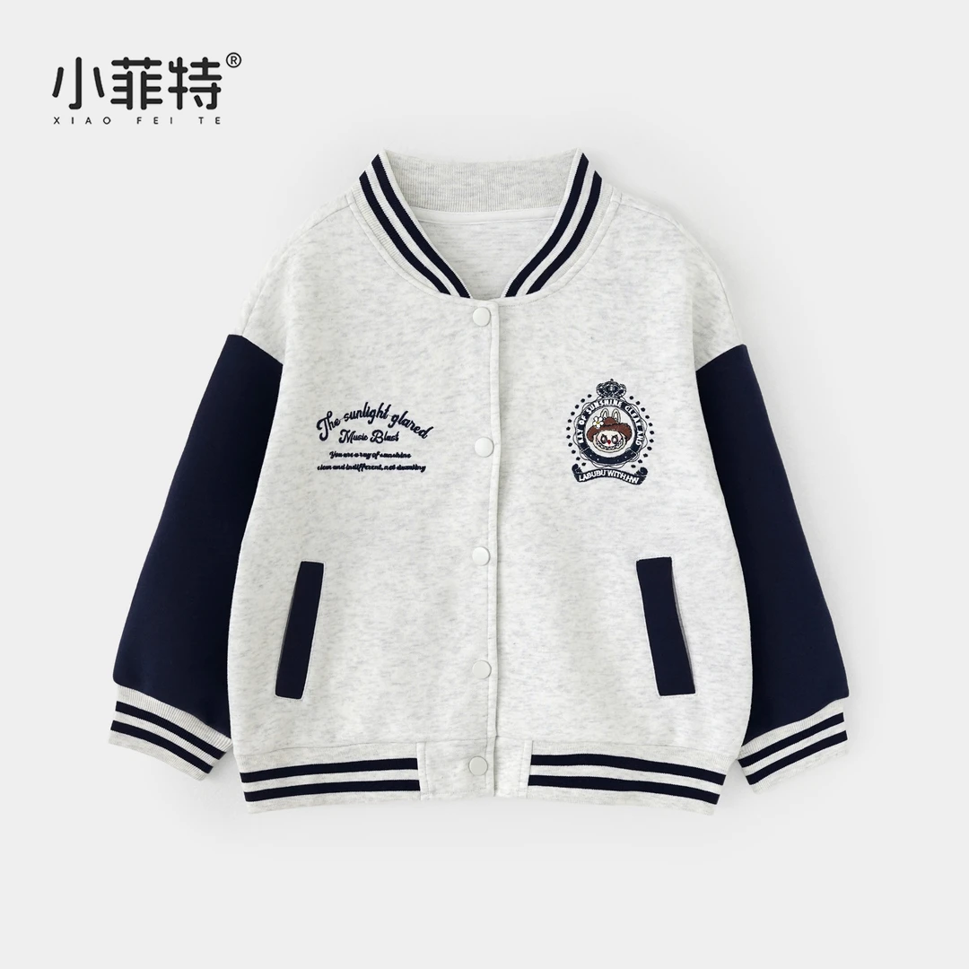 小菲特女童秋装新款棒球服中大童休闲上衣儿童时尚衣服BGYQ55564