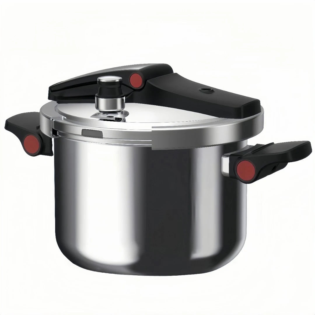 可立盖压力锅一体成型双耳304高压锅（红色）