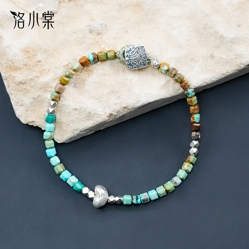 925银手链 洛小棠【汀松】原创复古个性森系设计925银手工手链