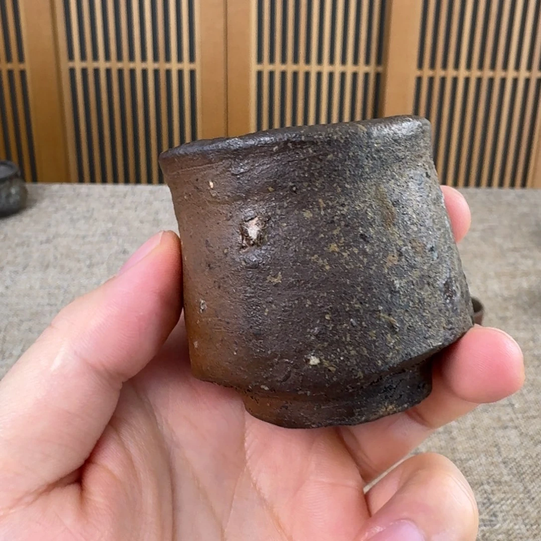 西川政美 备前烧杯