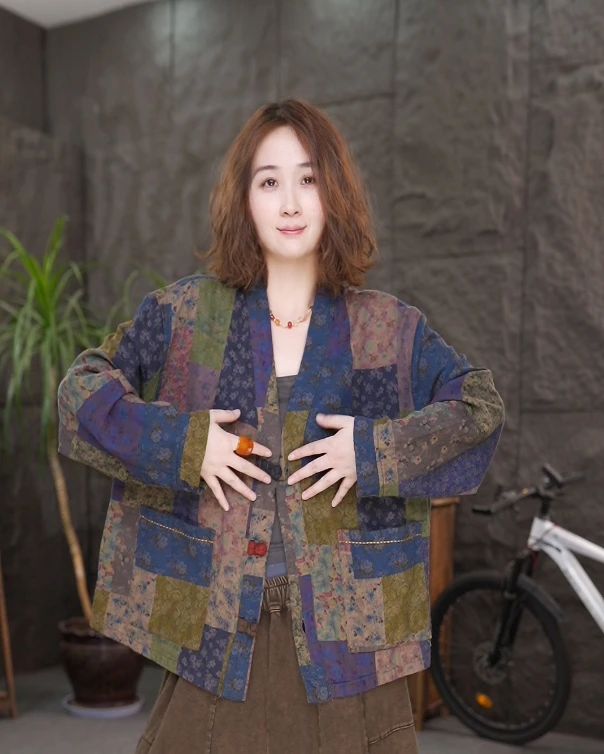 【国风外套】显瘦短款秋季长袖休闲百搭上衣中式文艺外套QQ