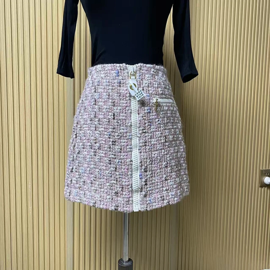 95新 LouisVuitton/路易威登 LV粗花呢短裙34码/70290524