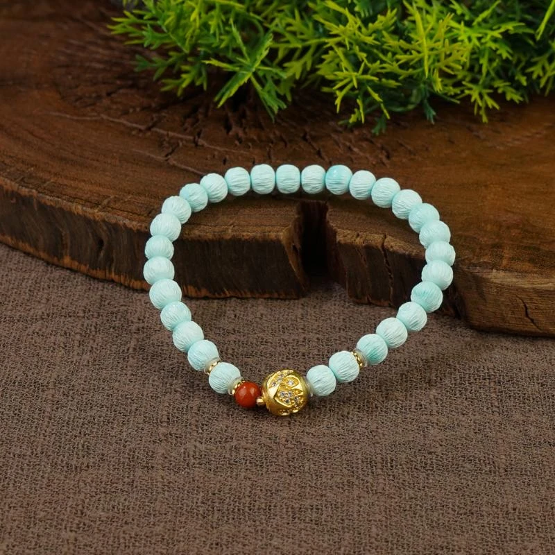 【年底狂欢】云盖寺百香籽绿松单圈手串（发一件）