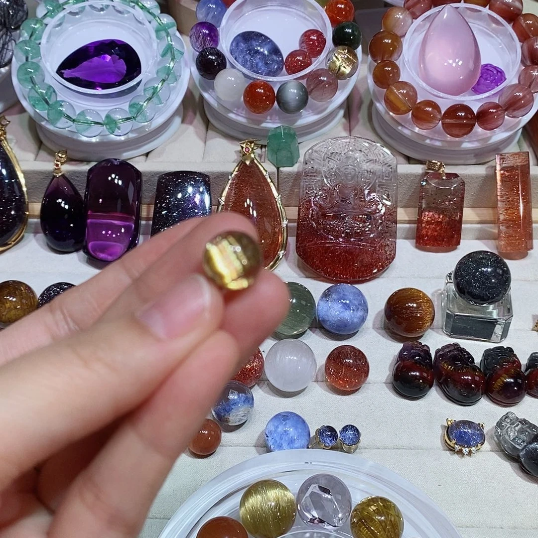 水晶钛晶单珠未镶嵌妮*