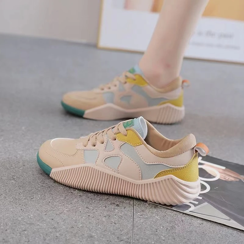 秋冬皮面百搭学生板鞋小白鞋6601