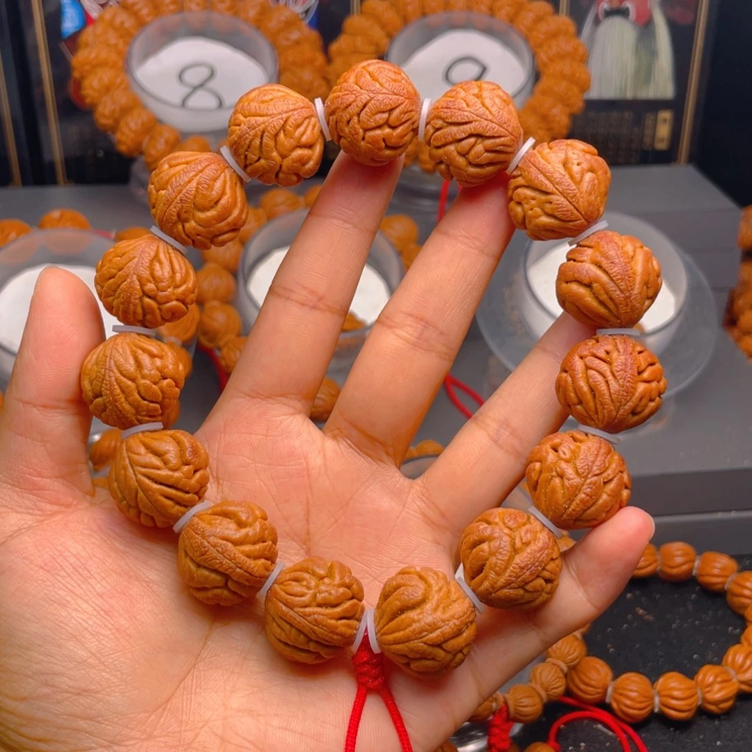 桃核手串红红火火12