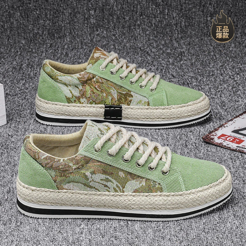 断码帆布男鞋夏季百搭运动休闲平板鞋春季软底老北京布鞋男款上班