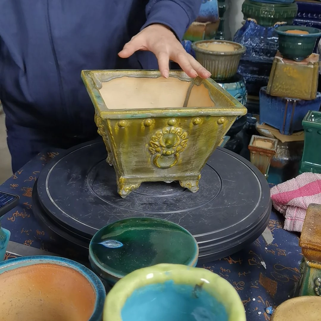 内口19深13石湾花盆默认微瑕