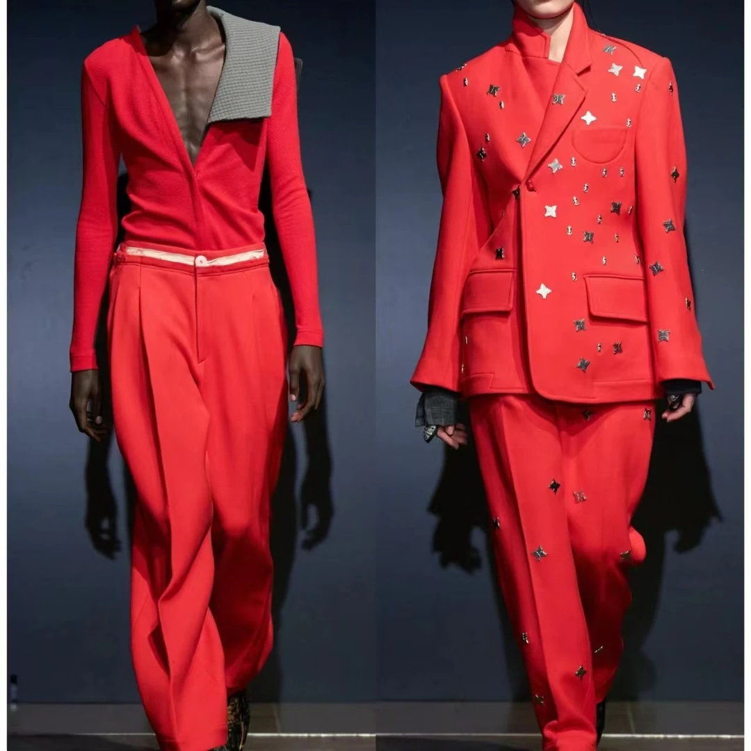 煊【002】XP027# 夏季潮奢男T恤轻奢时尚宽松休闲透气短袖